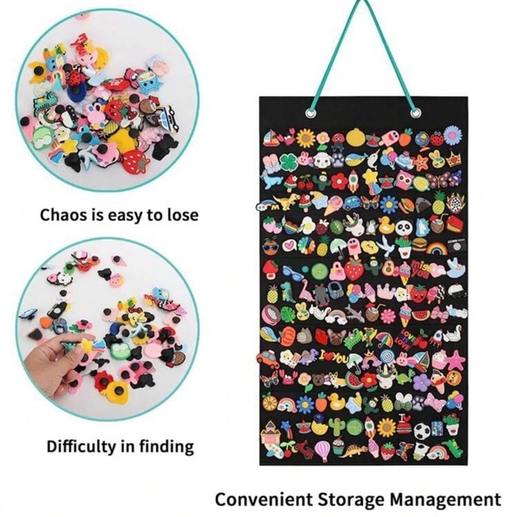 180 Slot Shoe Charm Holder Display Organizer - Picture 2 of 5